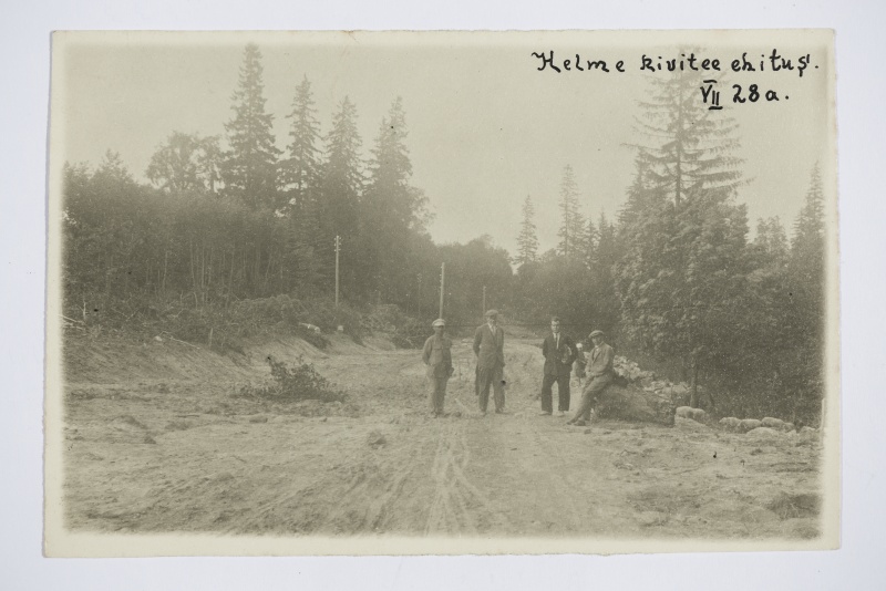 Helme kivitee ehitus 1928