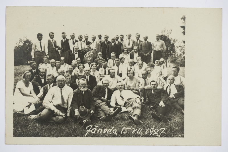 Grupp kursuslasi Jänedal 15.07.1927