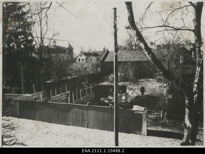 Construction of the water tower in Tartu