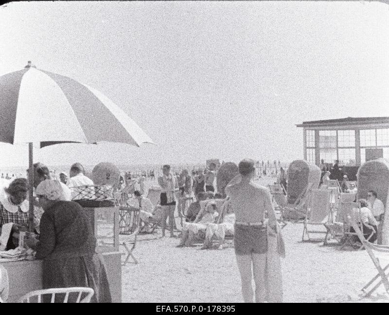 Summertimes on the beach of Pärnu.
