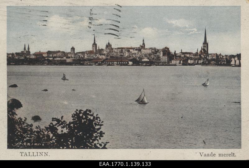 Tallinn. View from the sea, postcard