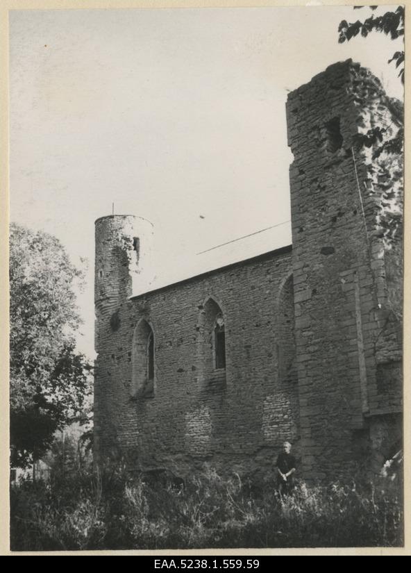 View of the Padise monastery from the north
