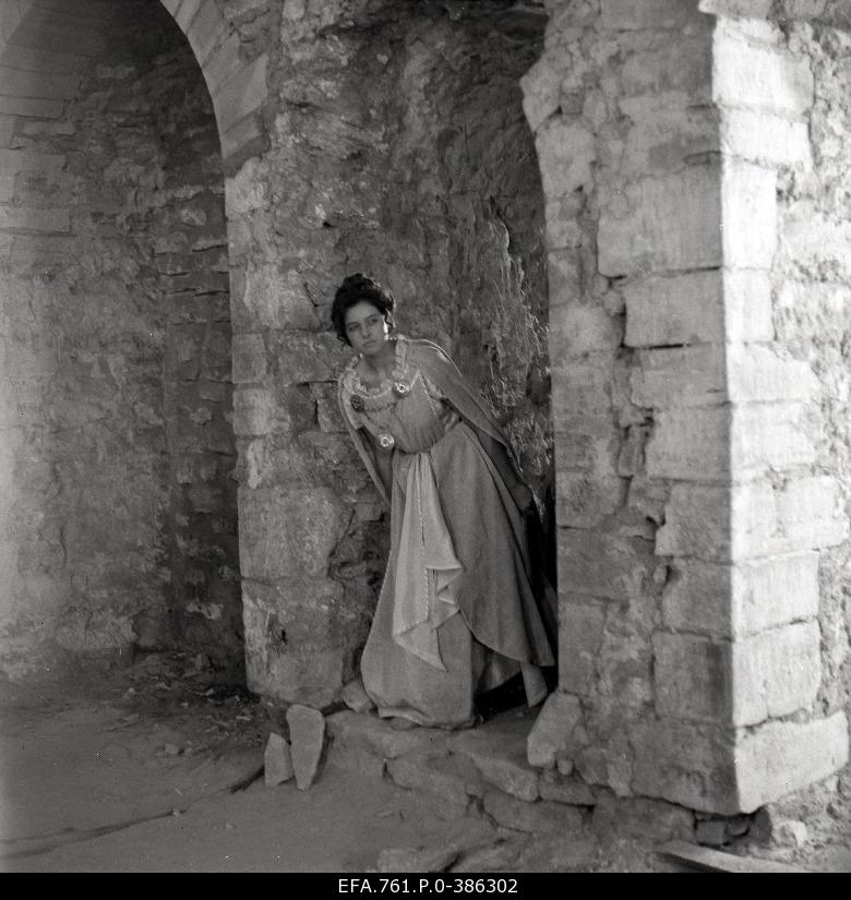 Filming "Carolin Silver Yarn". Chätrin Bagala Queen's daughter in Karoliine.