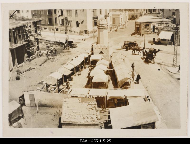 Market in Tel-Aviv Nahalat on the street corner of Binyamin