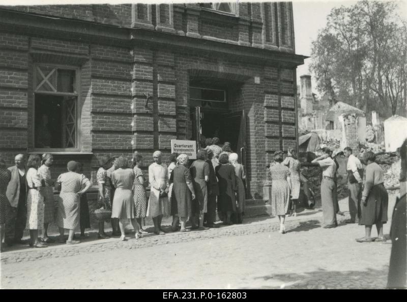 German occupation in Estonia. Apartment- team g. Adolf Street 18.