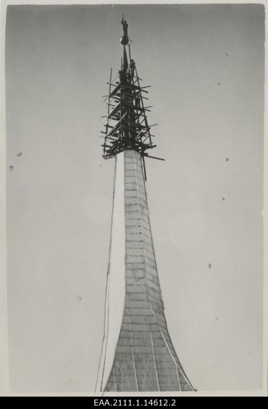 Construction of the tower of Rakvere Trinity Church