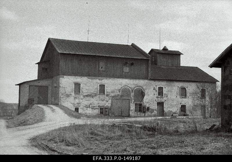 The former water spring of Vohnja Manor. (now grain dryer).