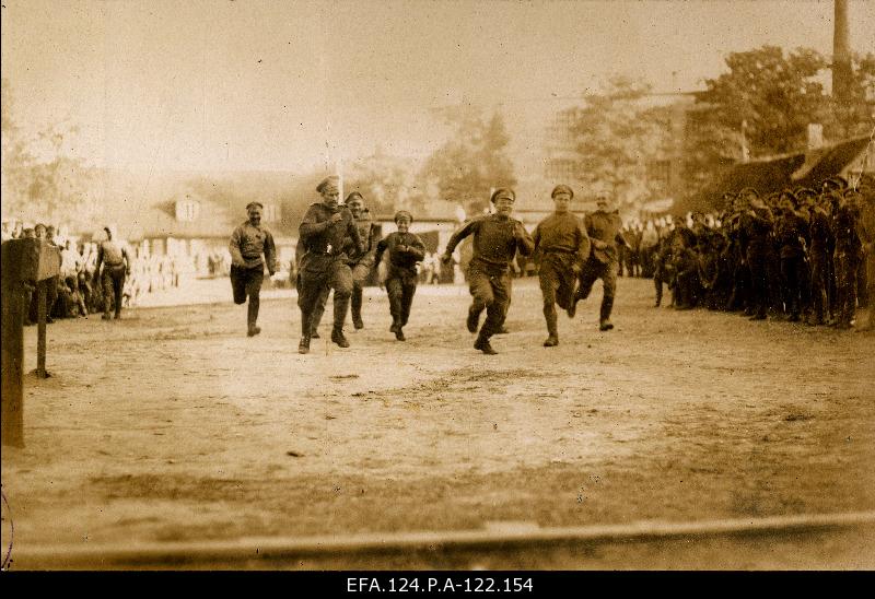 Russian race 184. Warsaw Footway sports games in Riga, summer 1917.