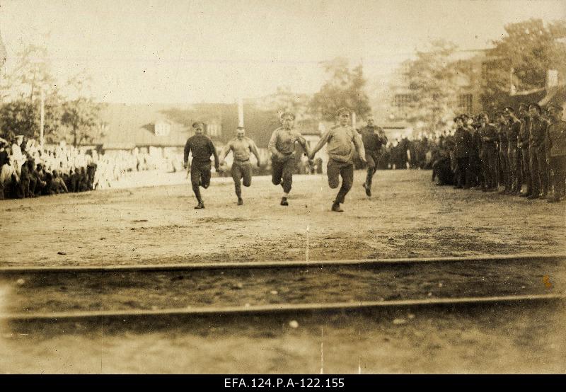 Russian race 184. Warsaw Footway sports games in Riga, summer 1917.