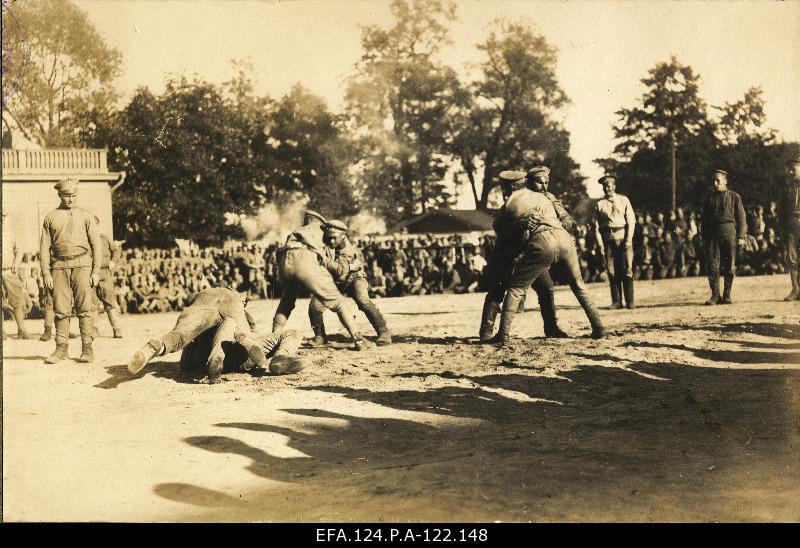 Landscape Competition in Russian 184. Warsaw Footway sports games in Riga, summer 1917.