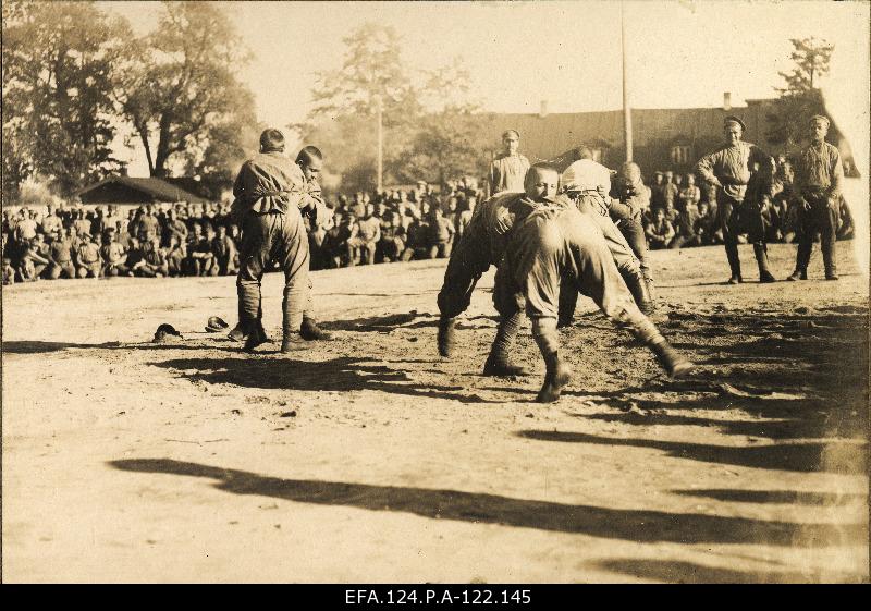 Landscape Competition in Russian 184. Warsaw Footway sports games in Riga, summer 1917.