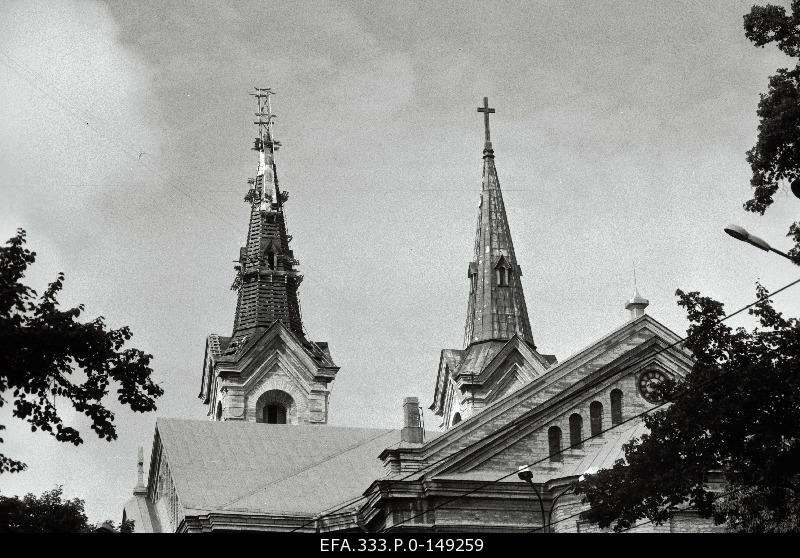 Repair of the Caarli Church Tower.