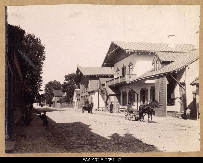 Street view of the house of the German Hand Workers Society