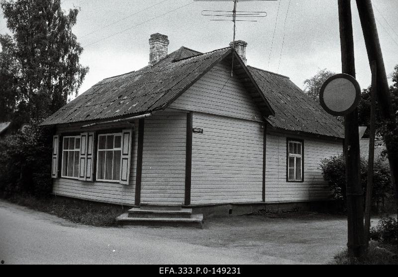 The crossroads of the streets of the sea and Vambola in the Võsu Alev.