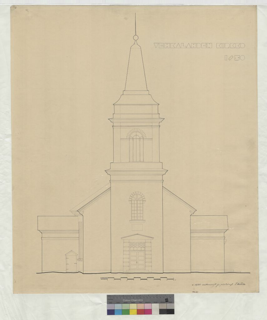 Vehkalahden church, measurement drawing