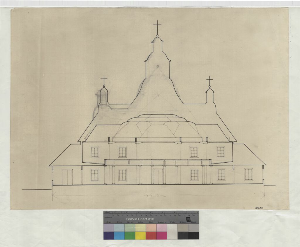 Kivennavan church, measurement drawing
