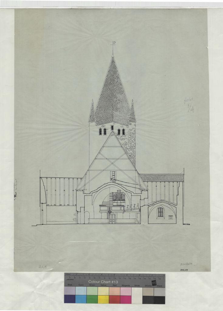 Finström Church, measurement drawing