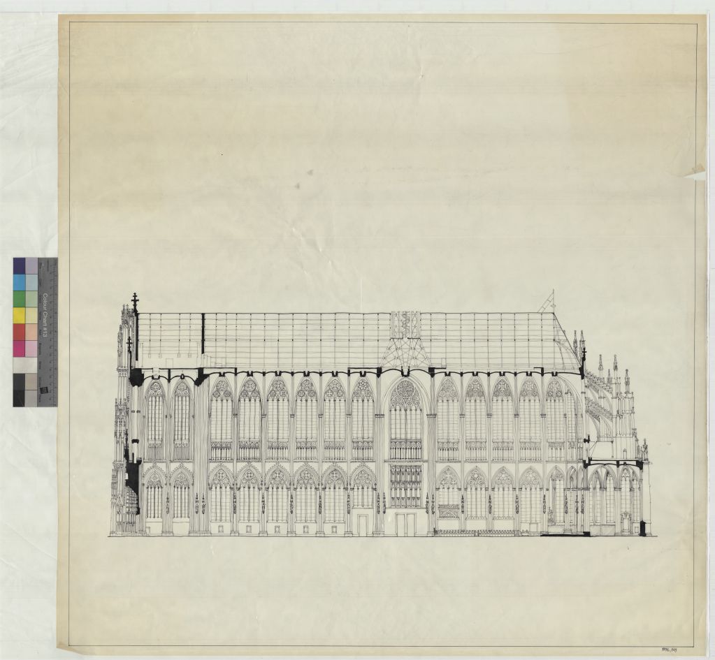 Cologne Cathedral, measurement drawing