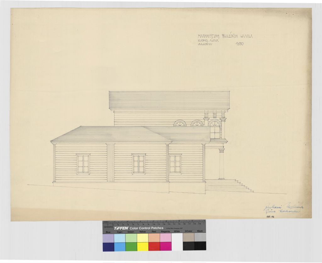 Thilén villa, measurement drawing