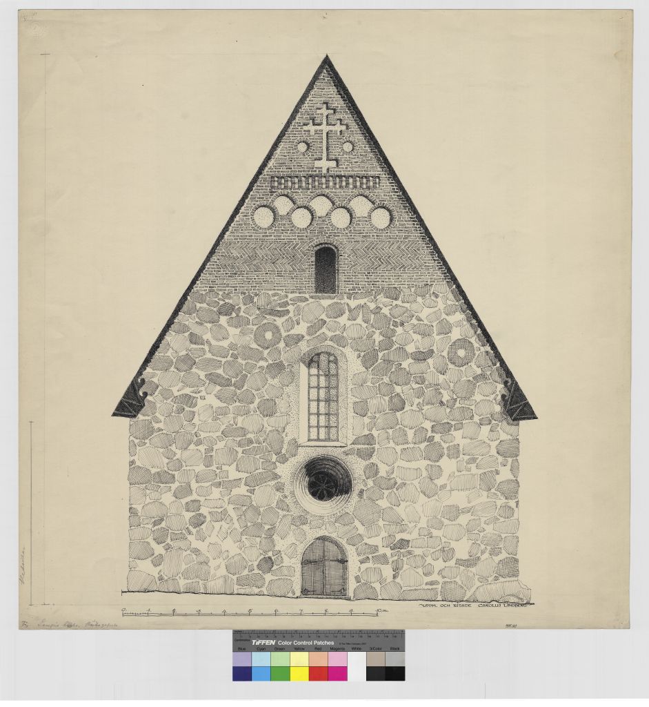 Lammin church, measurement drawing