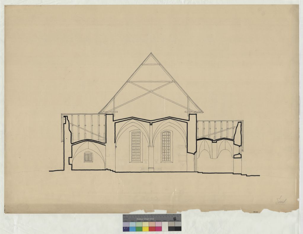 Sund church, measurement drawing