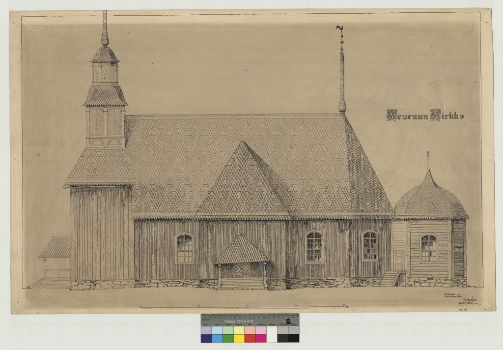 Keuruu church, measurement drawing