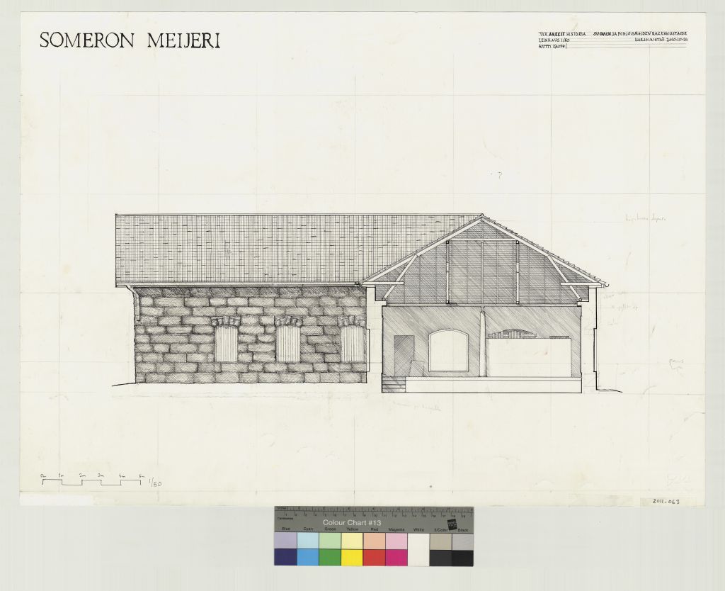 Someron dairy, measurement drawing