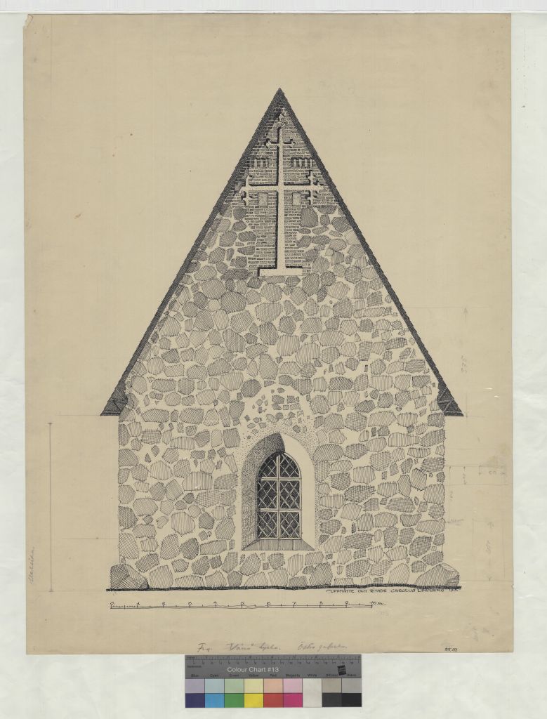 Ancient church, measurement drawing