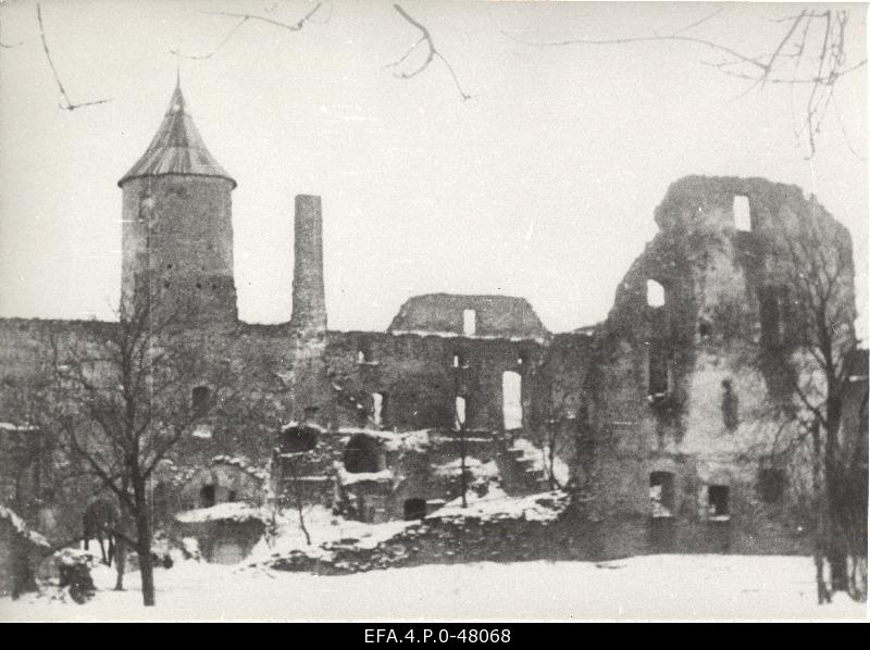 The ruins of the Haapsalu castle.