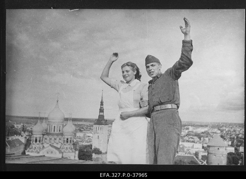 People's Self-Defense fighter in Toompea.