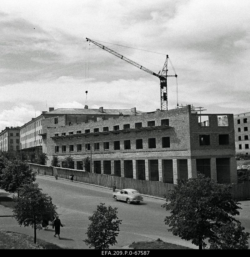 View of the construction site of Riga Street.