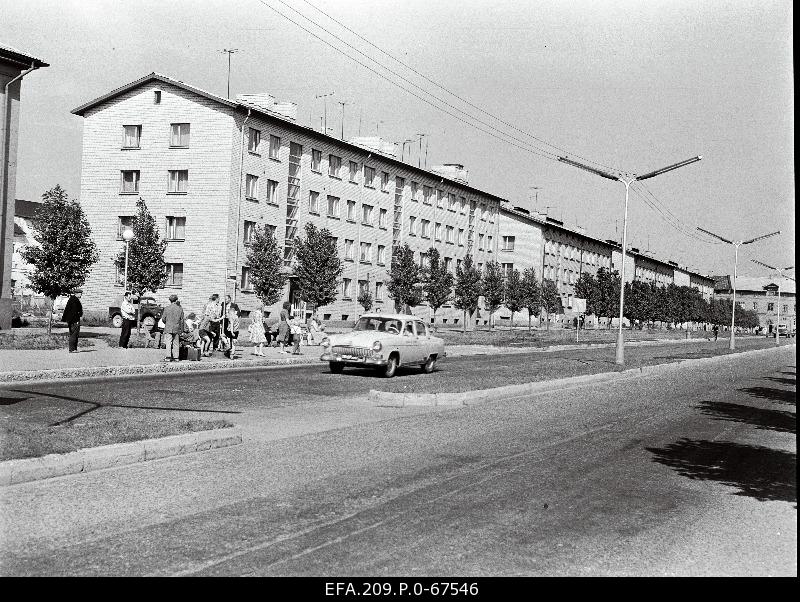 View of new apartments on the Lenin puystee.