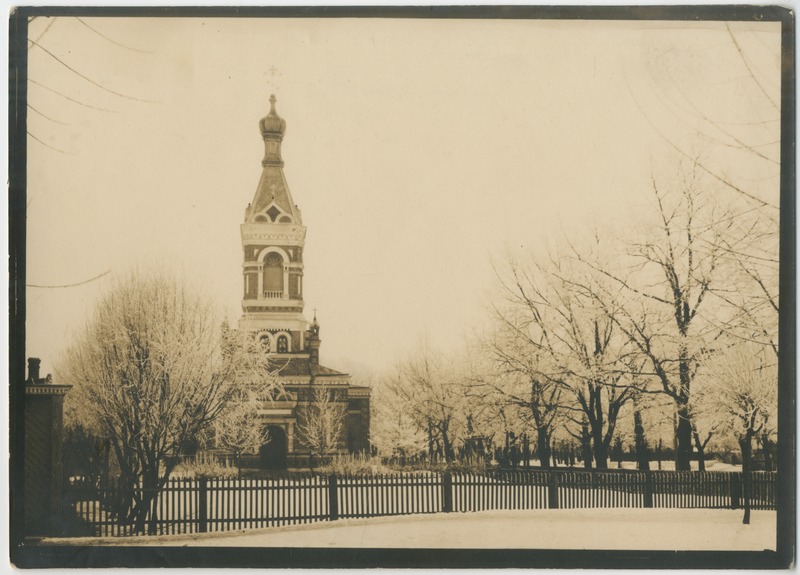 Foto. Issandamuutmise kirik Pärnus 1918. aasta märtsis