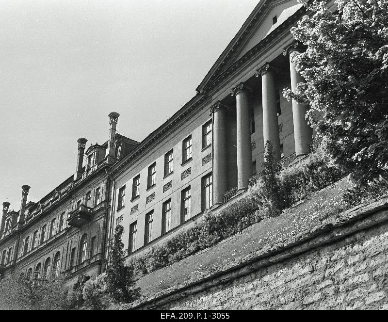 View of the classicist style building from Pikas.