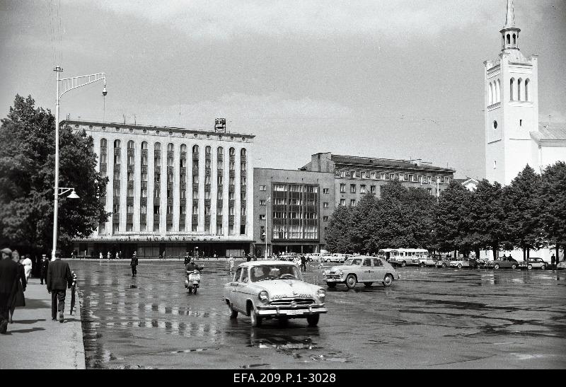 View of the winning square.