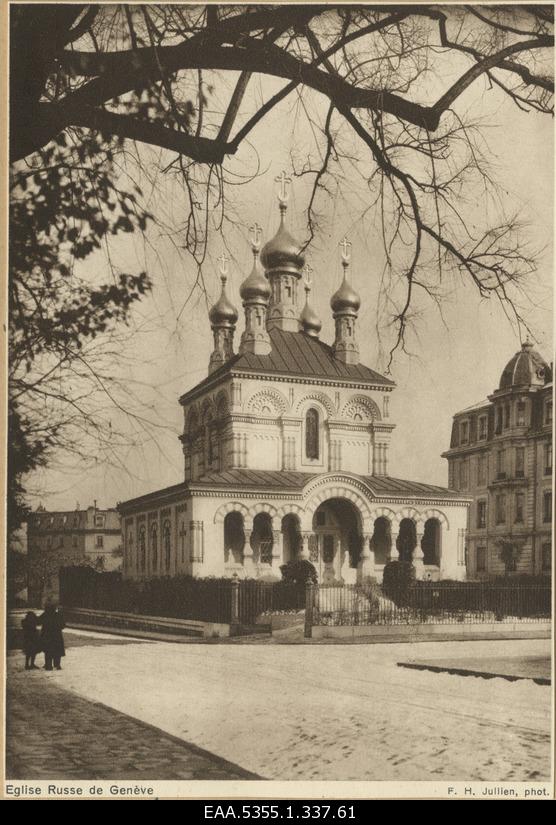 View of the Russian Orthodox Church in Geneva