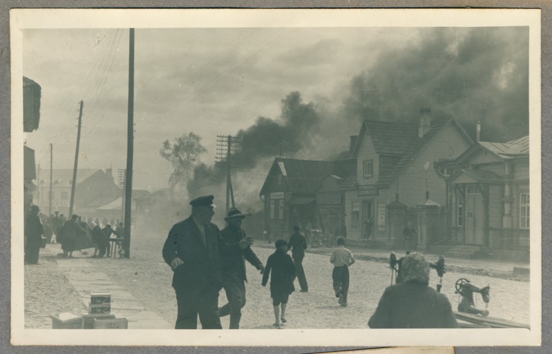 Pärnu - tulekahju Jänesselja tänaval (Tallinna mnt.), 1924.a.