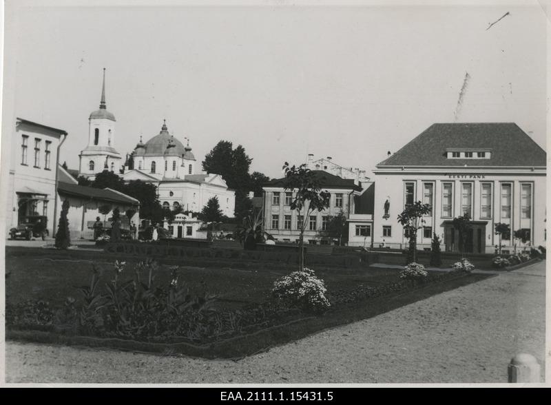 Lawn area above the former meat market