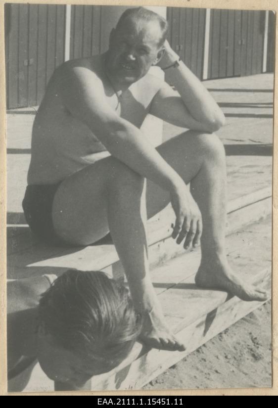 Visitor to the Tartu swimming pool