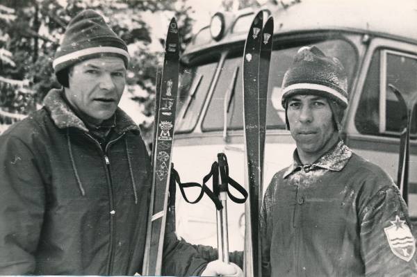 Tartu suusatajad Arvo Kütt ja Valter Tennison. 1965-1968