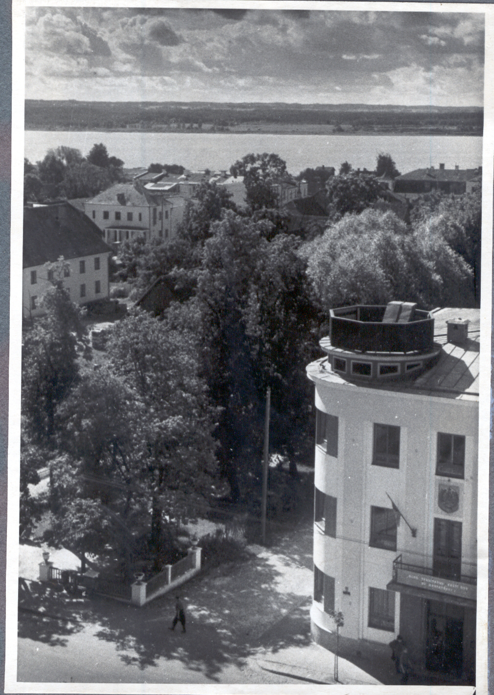 Foto Vaade Tamula järvele Katariina kiriku tornist 1950.aastatel.Foto Hillar Uusi