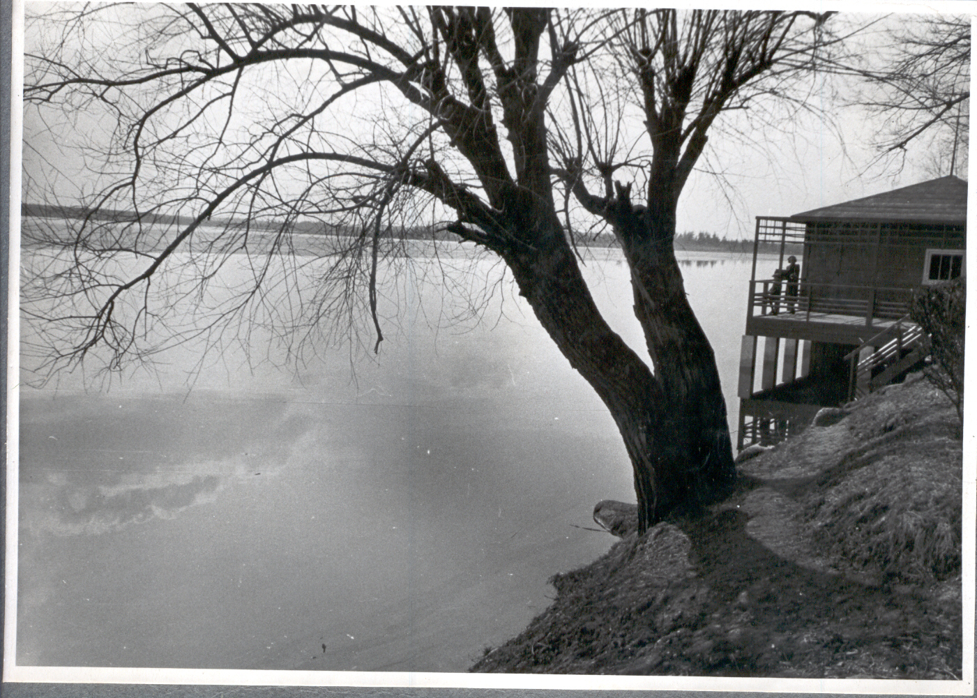 Foto Suurvesi 1956.a. Tamula järve linnapoolsel kaldal paadikuuri juures. Foto Hillar Uusi.
