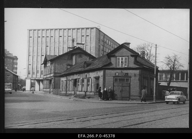 View of the old buildings at the beginning of Tartu highway.