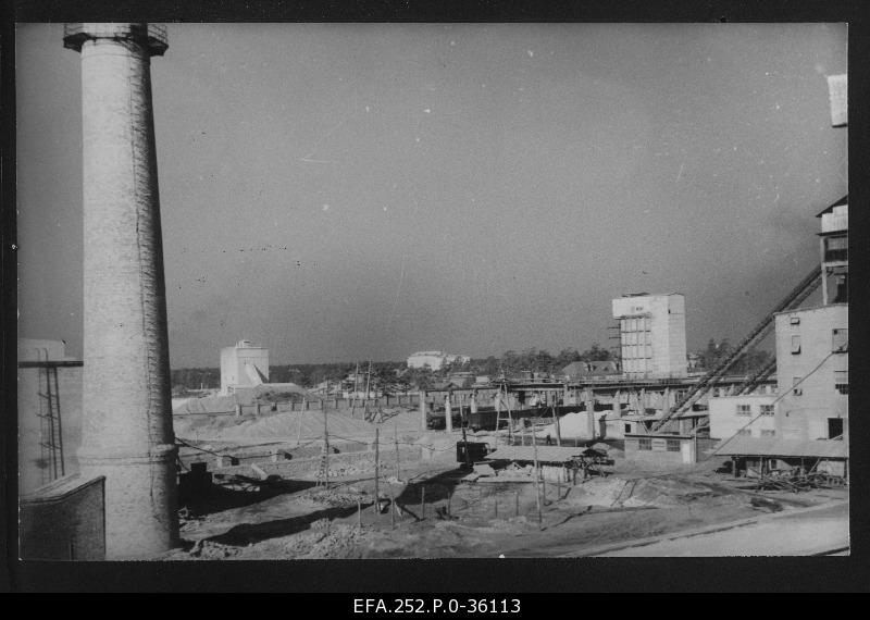 View of the construction materials factory in Männiku territory.