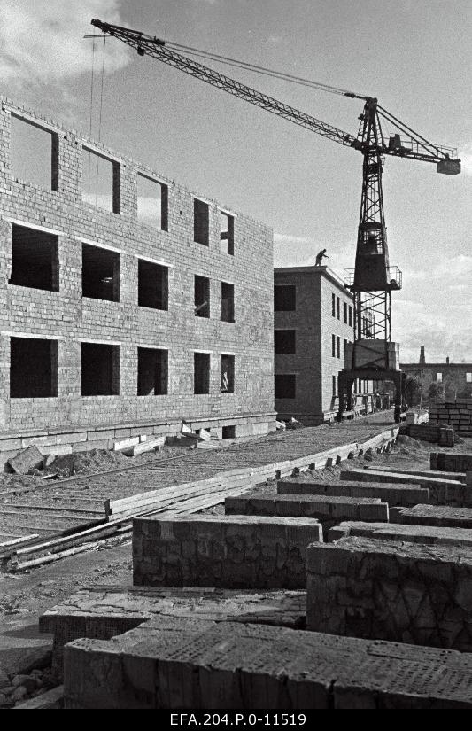 Construction of residential buildings in Narva.