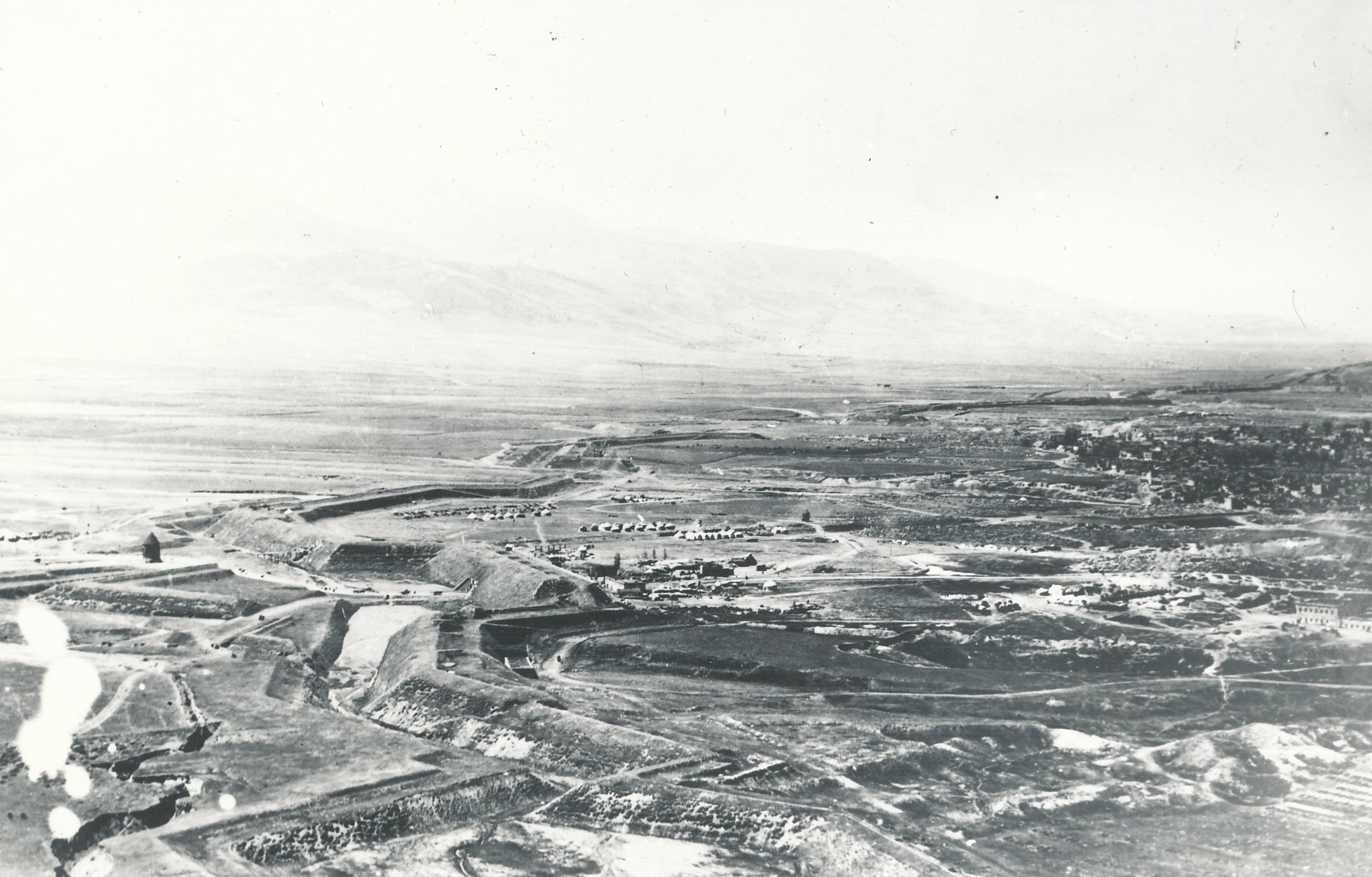 Foto. Aerofoto Erzerumi kindlusest, kus 1916.a. toimus lahing Venemaa ja Türgi vahel.