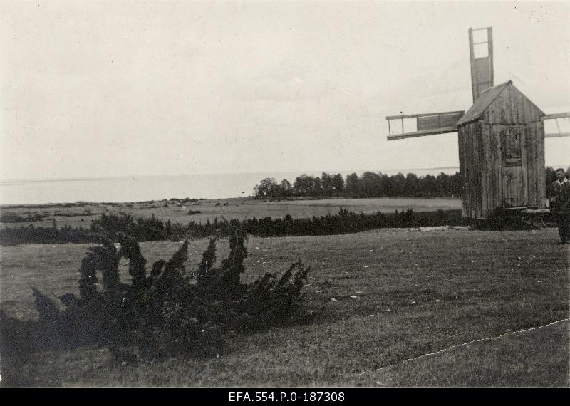 Landscape with windmill.