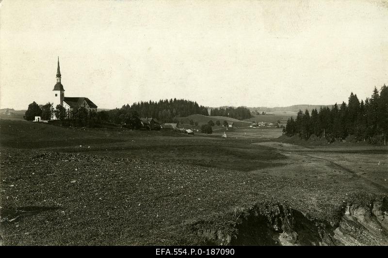 View from Otepää to Maarja Church and Linnamäe.