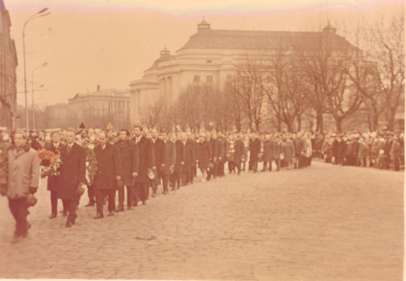 FR. Funeral of Tuglase in April 1971 in Tallinn