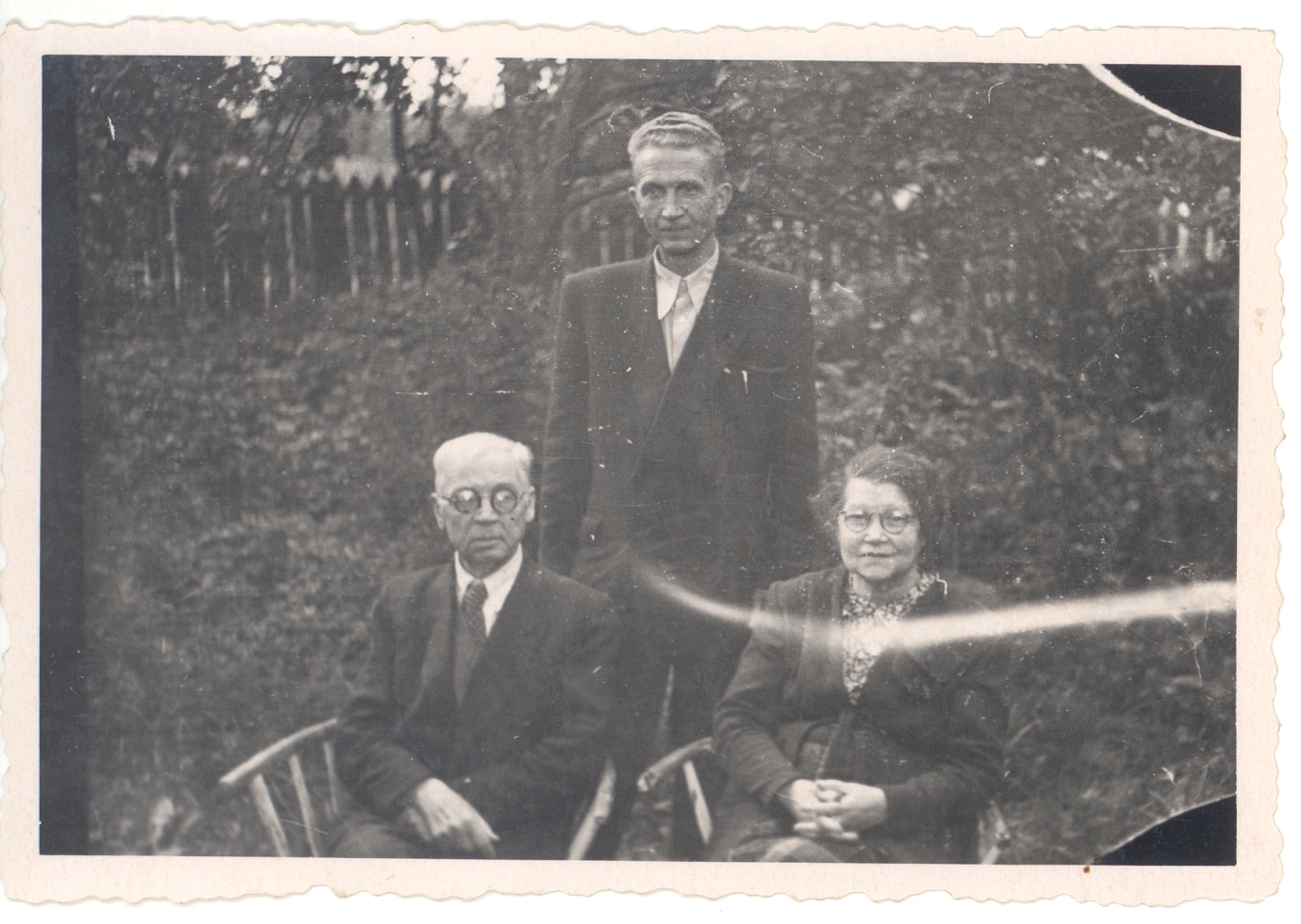 Ed. Hubel, Ed. Roos and Vanda Hubel Viljandi 19. VIII 1957